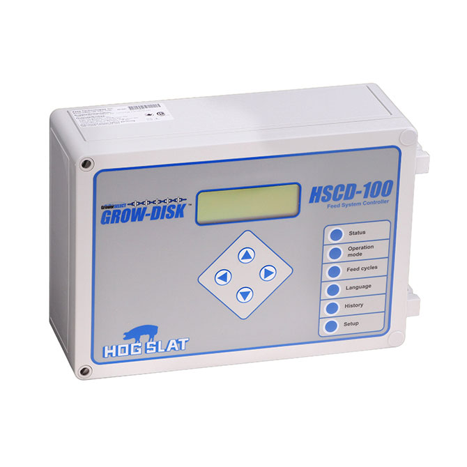 Надежный контроллер Grow-Disk HSCD-100 позволяет управлять программами откорма и репродукции.